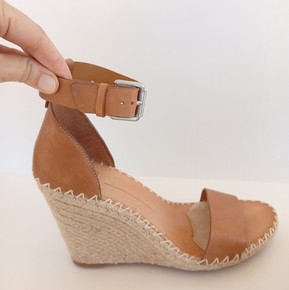 Dolce Vita Noor Espadrille Wedge Leather Sandals - Picture 6 of 11